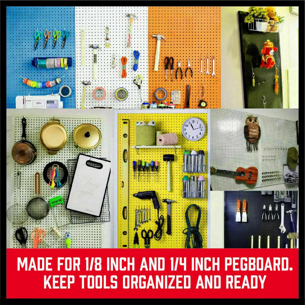 120Pc Pegboard Hooks Set - Versatile Slat Wall Hangers for Garage and Shop Organization