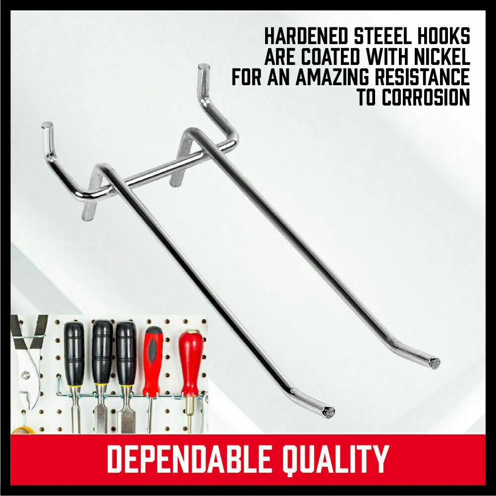 120Pc Pegboard Hooks Set - Versatile Slat Wall Hangers for Garage and Shop Organization