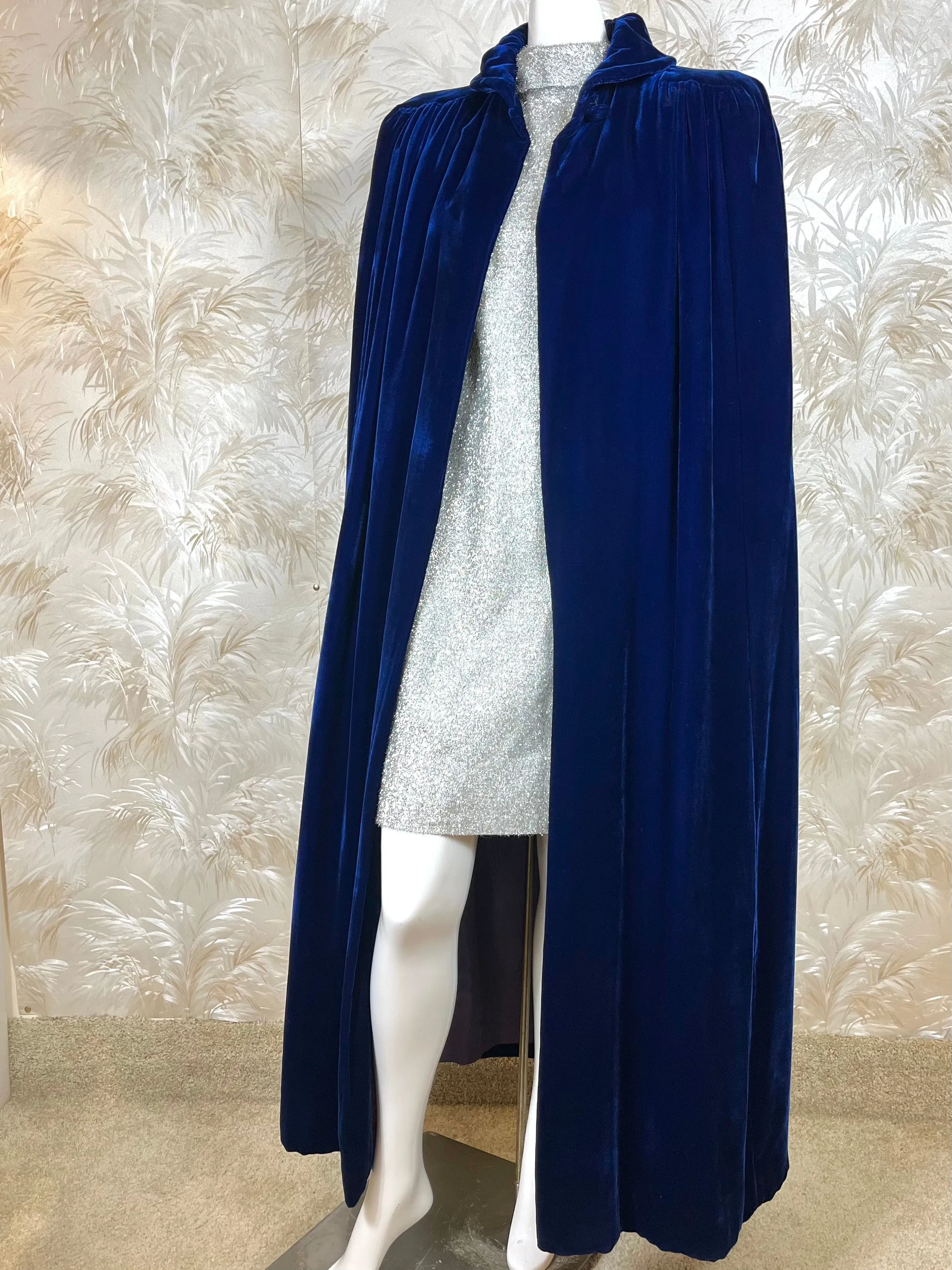 1930's Rings of Saturn Velvet Opera Coat