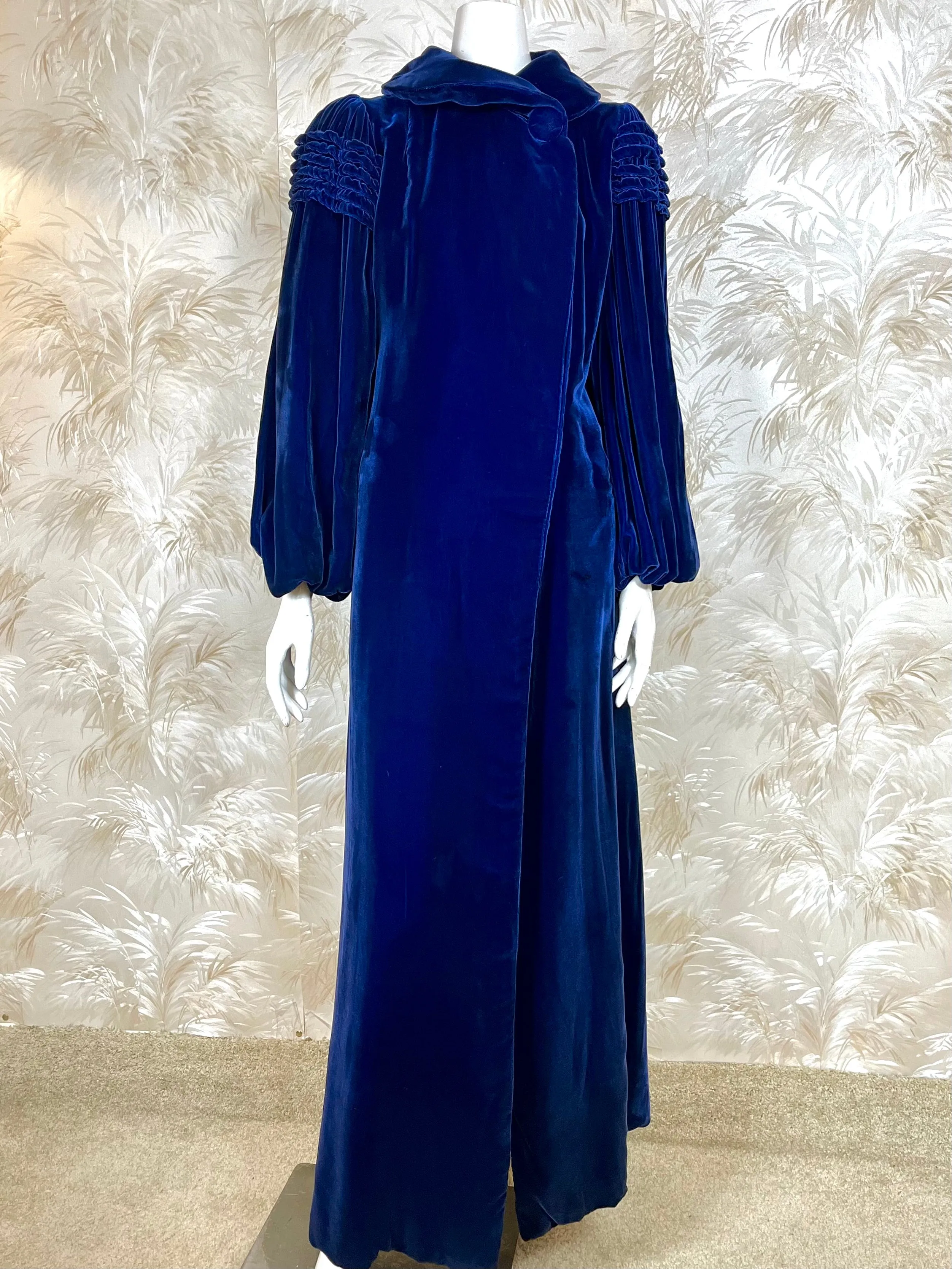 1930's Rings of Saturn Velvet Opera Coat