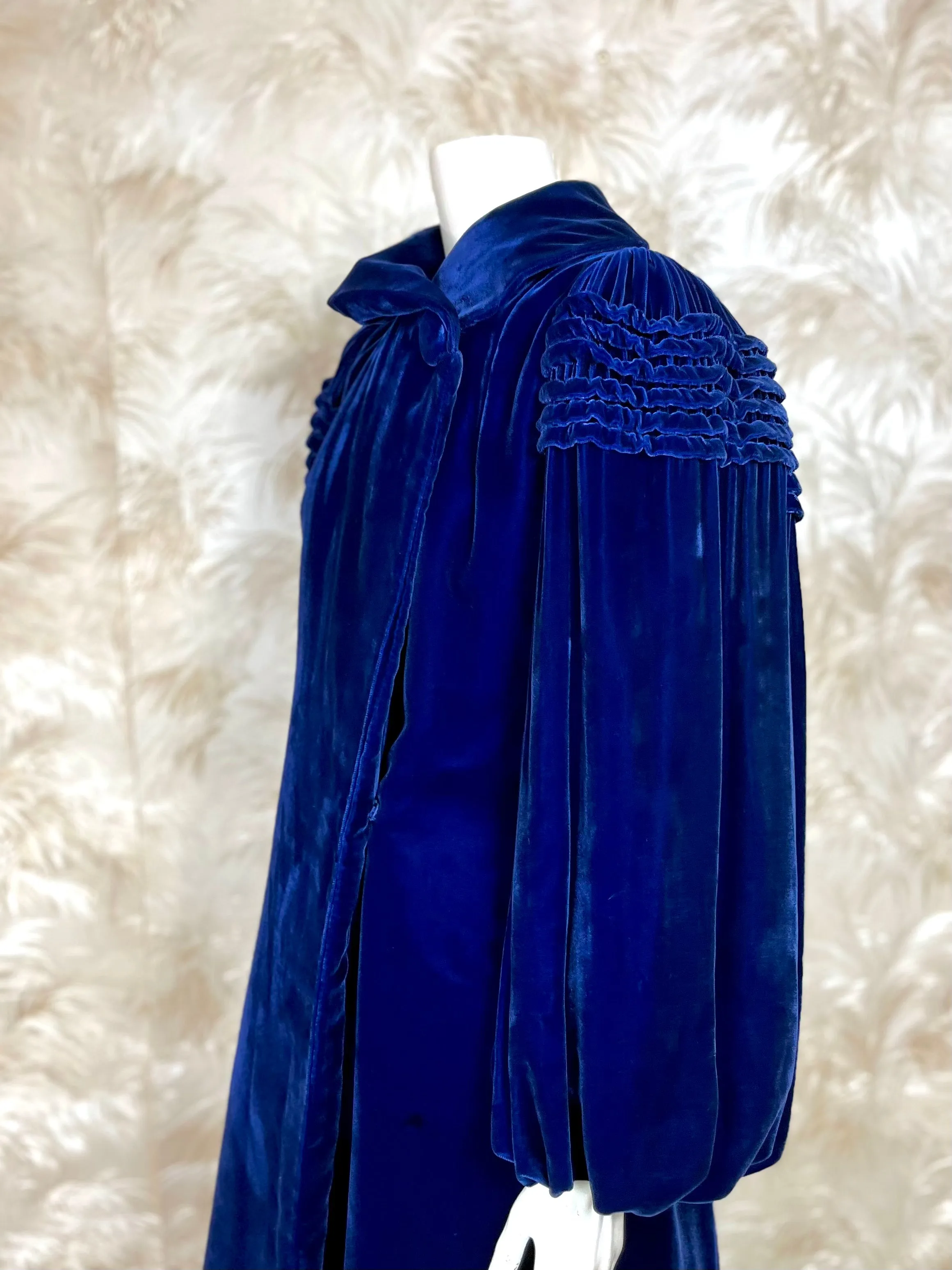 1930's Rings of Saturn Velvet Opera Coat