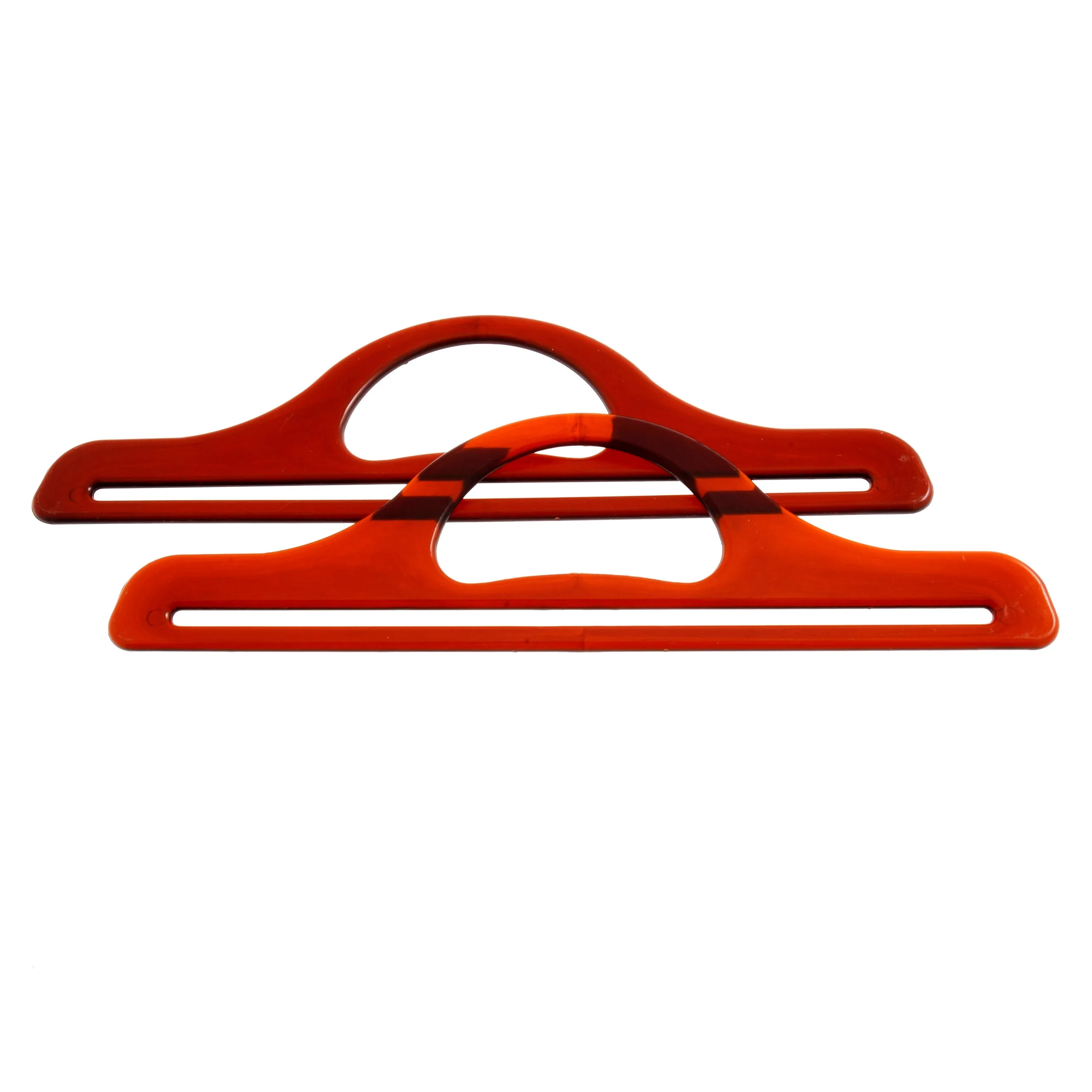 2 x Standard Plastic Handles Macramé Bag Making Crafts 11in. - Select Colours