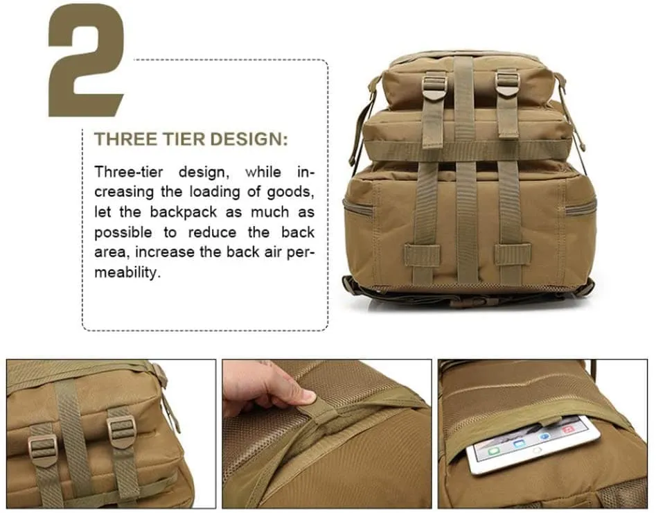 30L Rucksacks for Hiking, Outdoor Camping, Trekking, and Hunting with Durable Construction