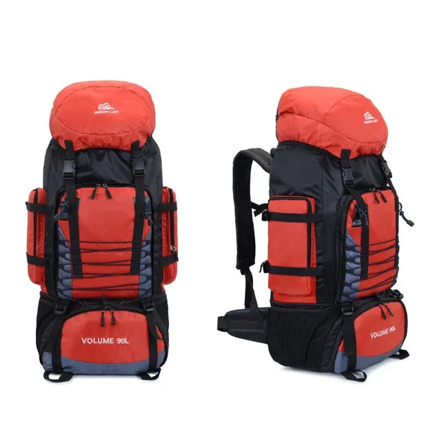 90L 50L Travel Bag Camping Backpack Hiking Army Climbing Bags Trekking Mountaineering Mochila Large Capacity Sport Bag XA857WA