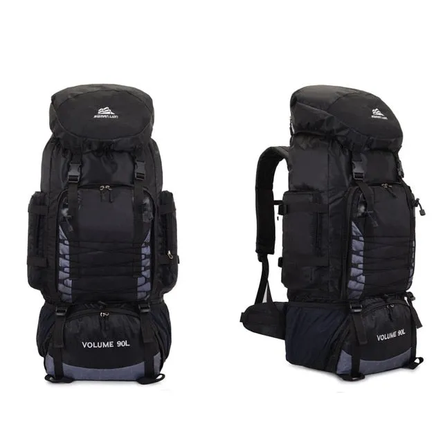 90L 50L Travel Bag Camping Backpack Hiking Army Climbing Bags Trekking Mountaineering Mochila Large Capacity Sport Bag XA857WA