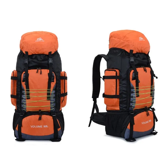 90L 50L Travel Bag Camping Backpack Hiking Army Climbing Bags Trekking Mountaineering Mochila Large Capacity Sport Bag XA857WA