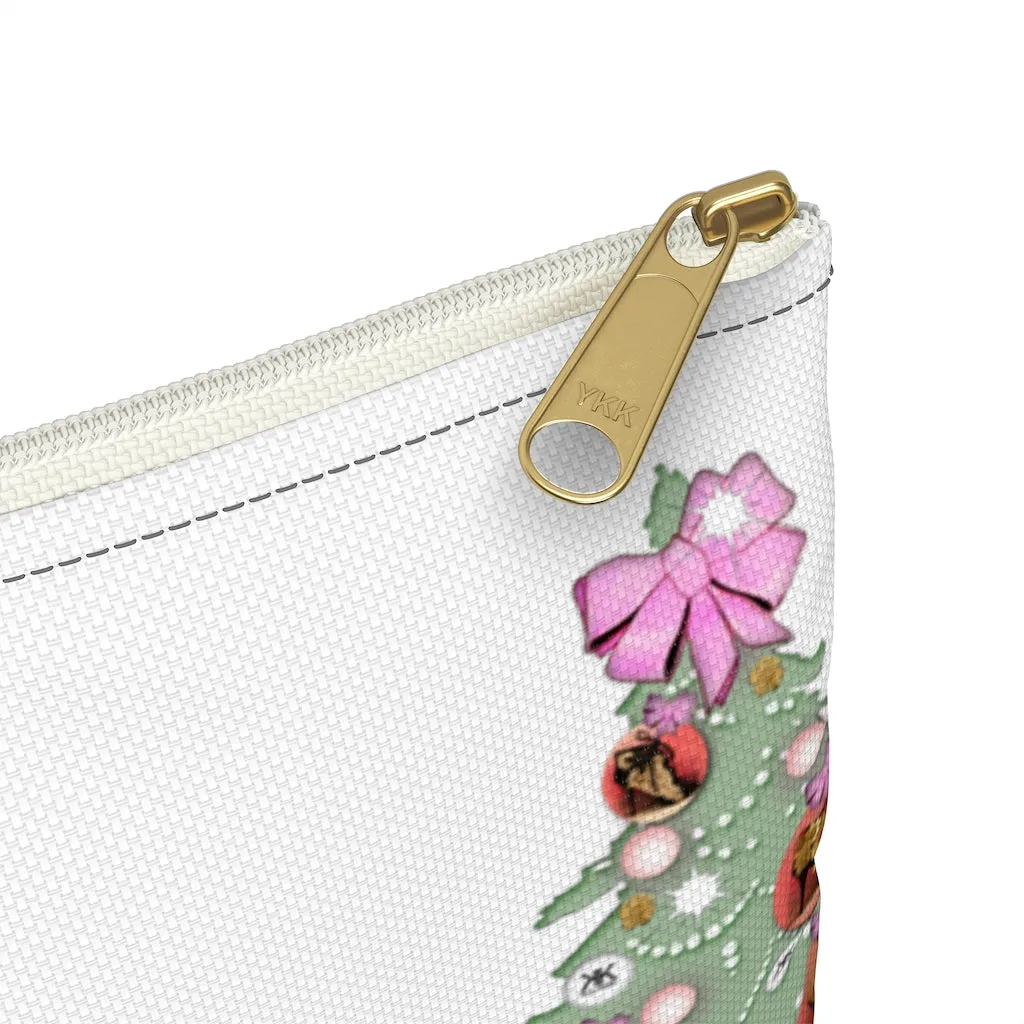 Accessory Pouch 'Pink Christmas'