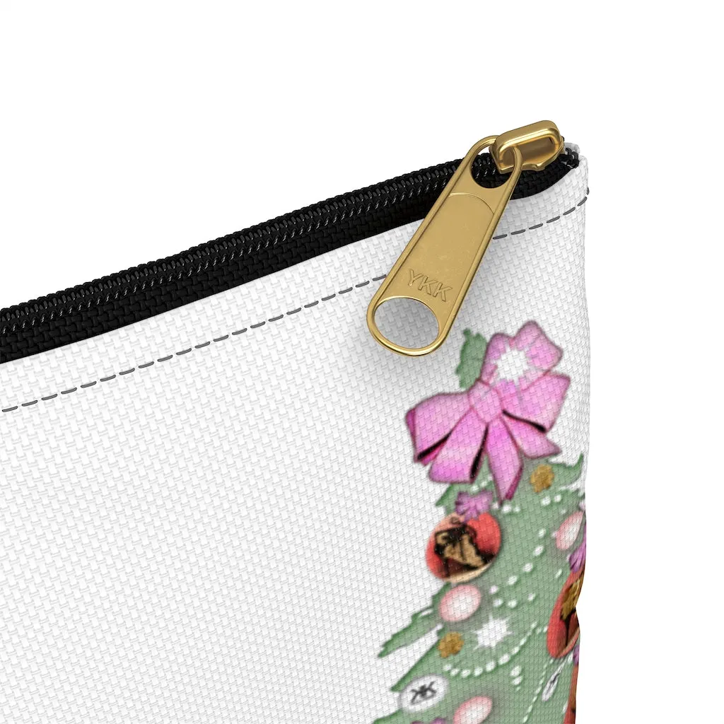 Accessory Pouch 'Pink Christmas'