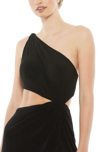 Adriana One Shoulder Cut Out Gown by Mac Duggal - RENTAL