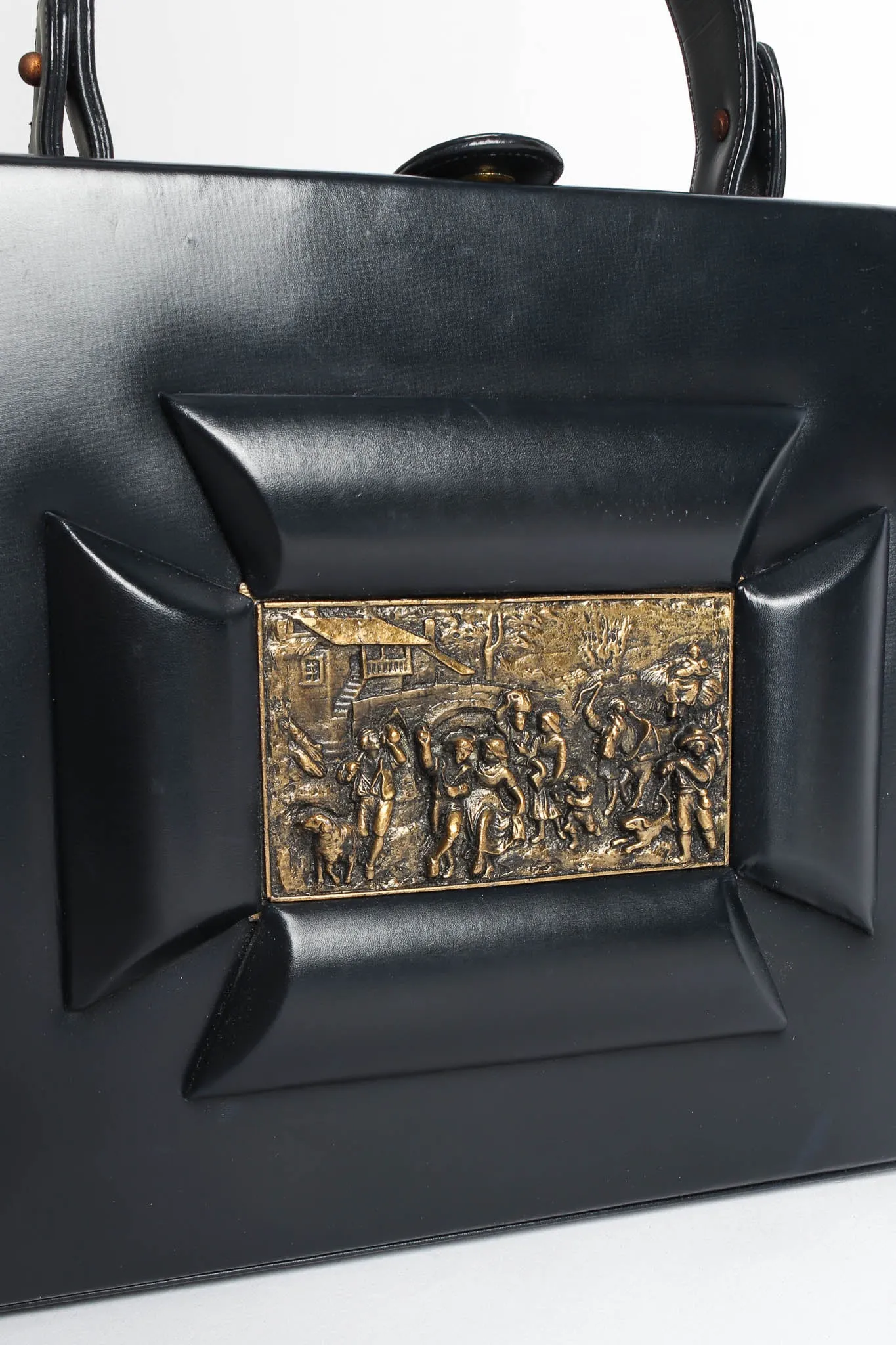 Art Tablet Leather Box Bag
