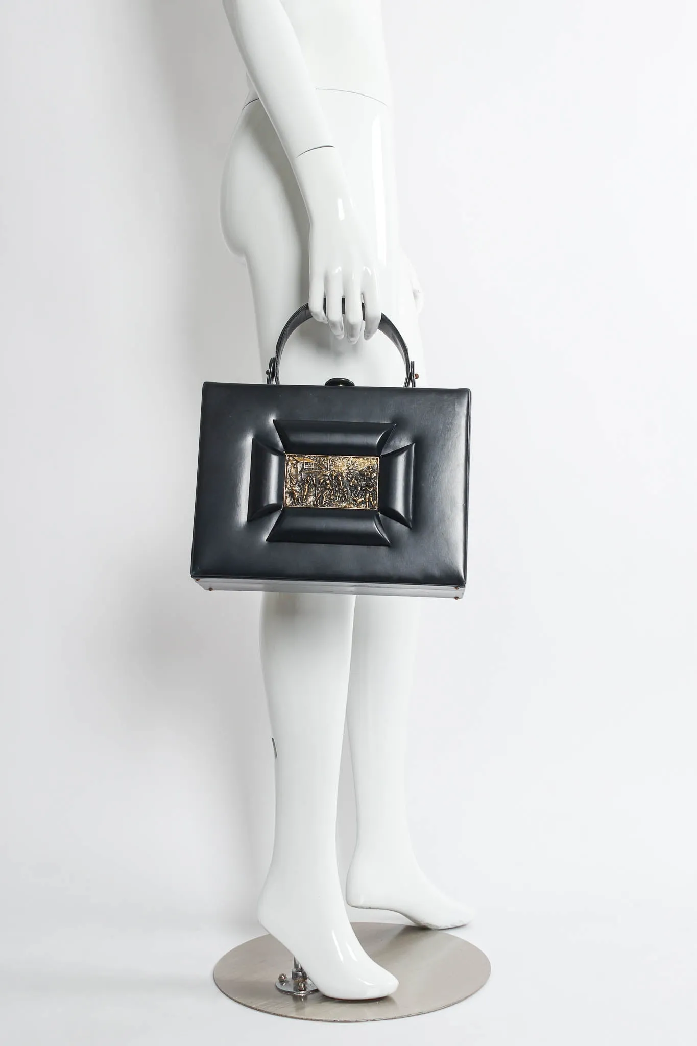 Art Tablet Leather Box Bag