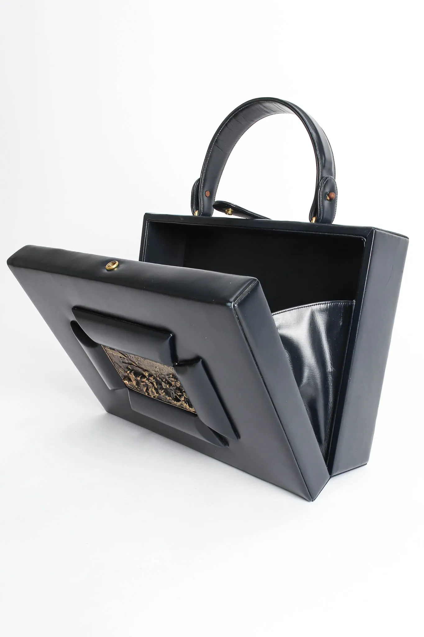 Art Tablet Leather Box Bag