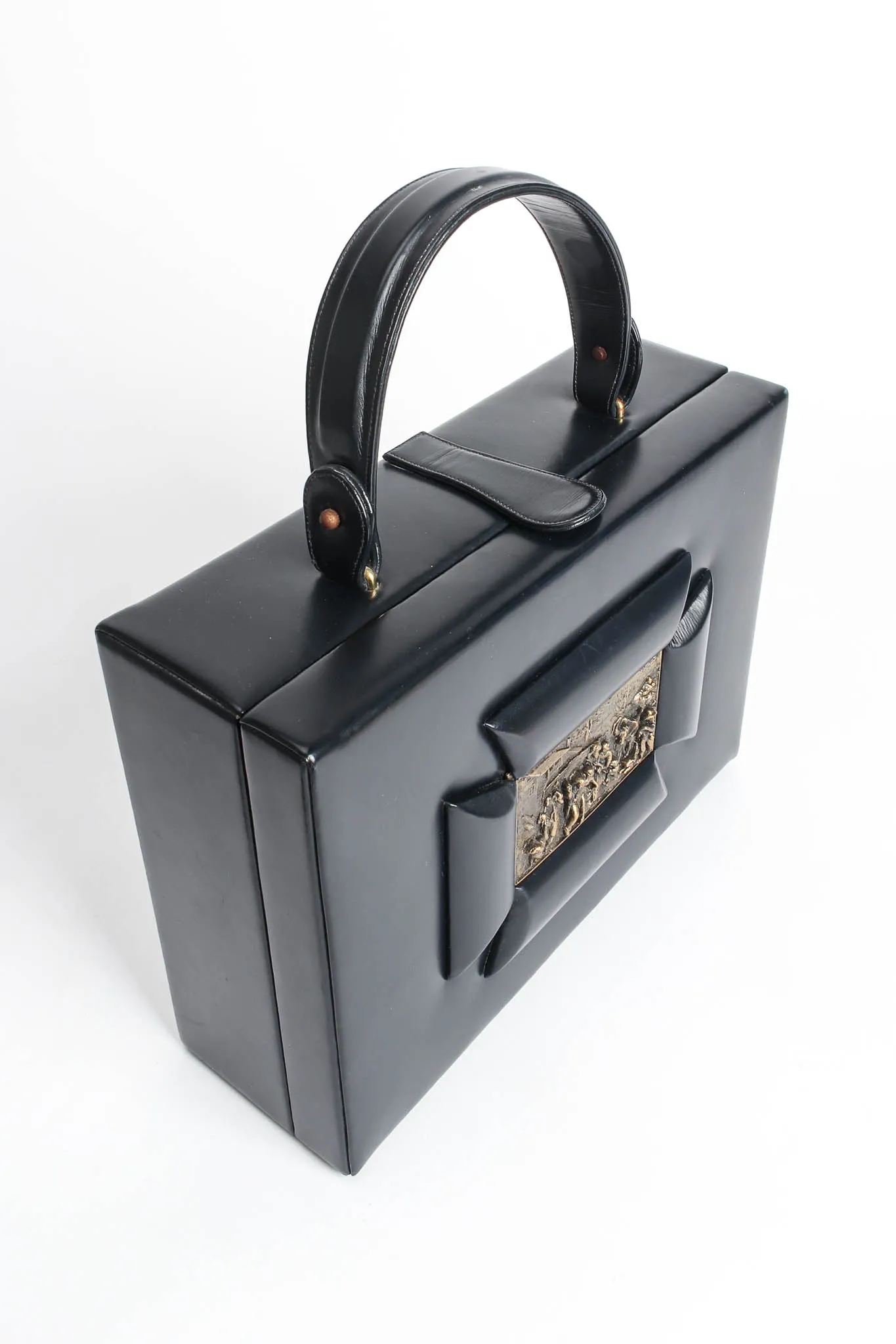 Art Tablet Leather Box Bag