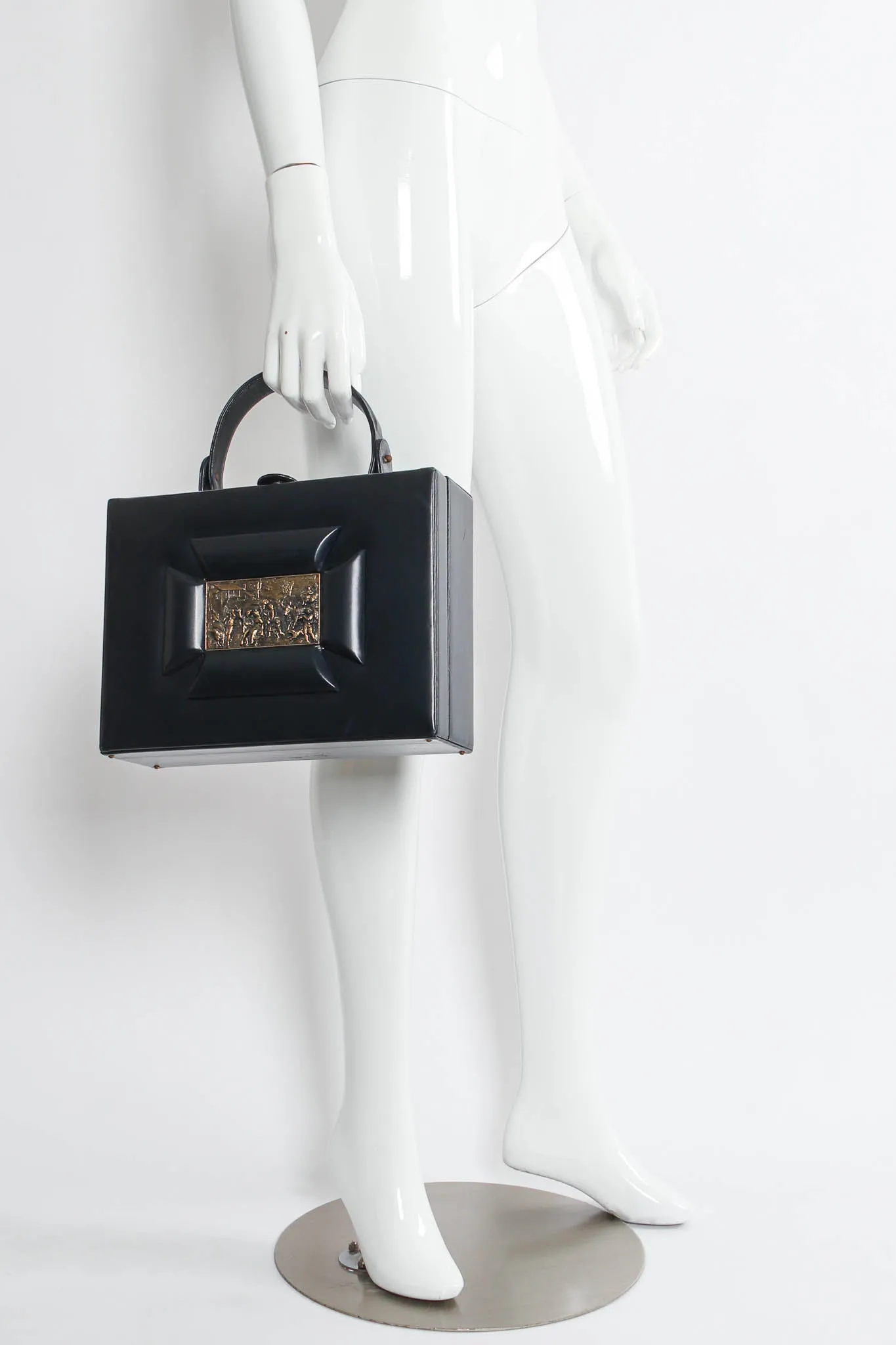 Art Tablet Leather Box Bag
