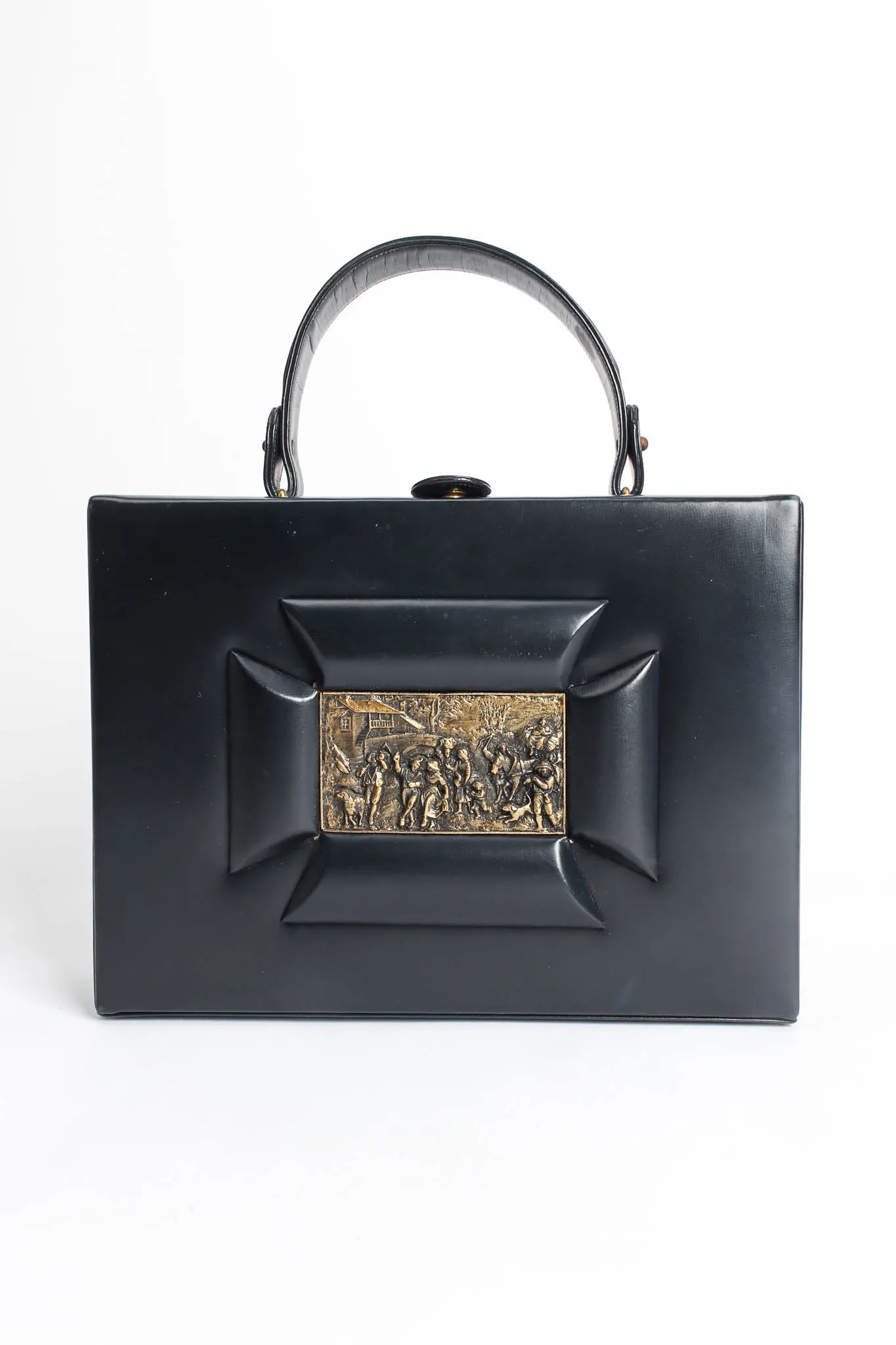 Art Tablet Leather Box Bag