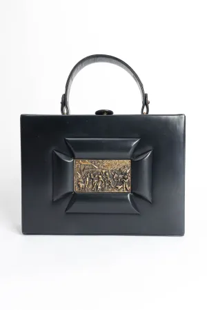 Art Tablet Leather Box Bag