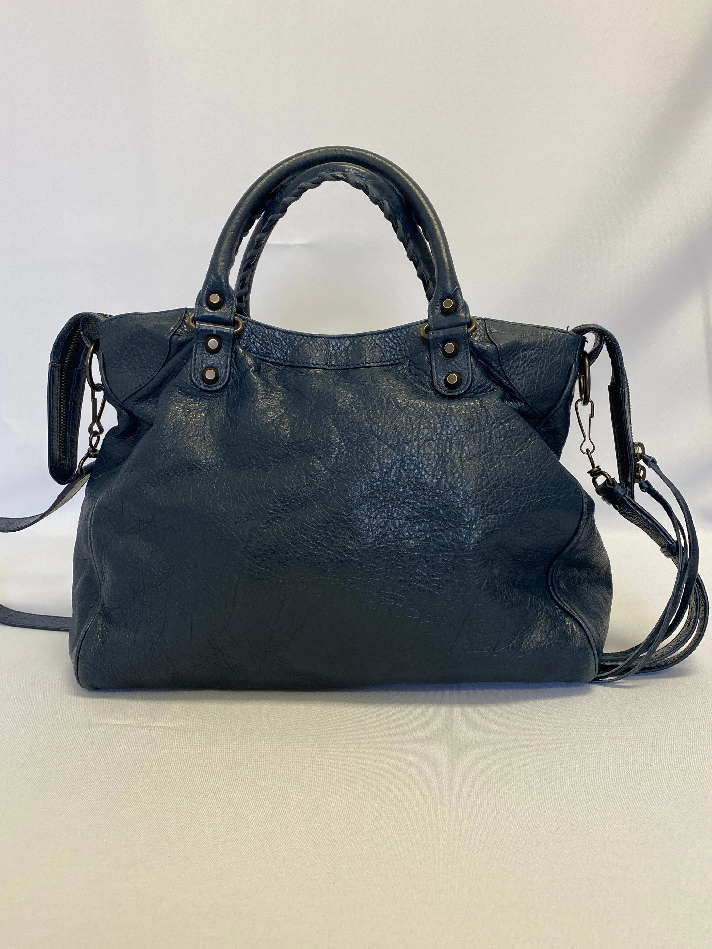 Balenciaga Classic City Purse in Navy
