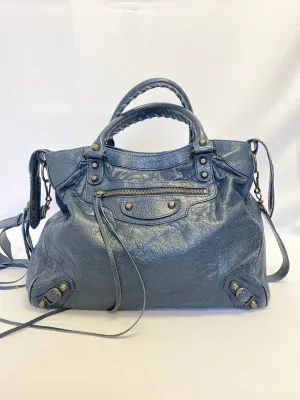 Balenciaga Classic City Purse in Navy
