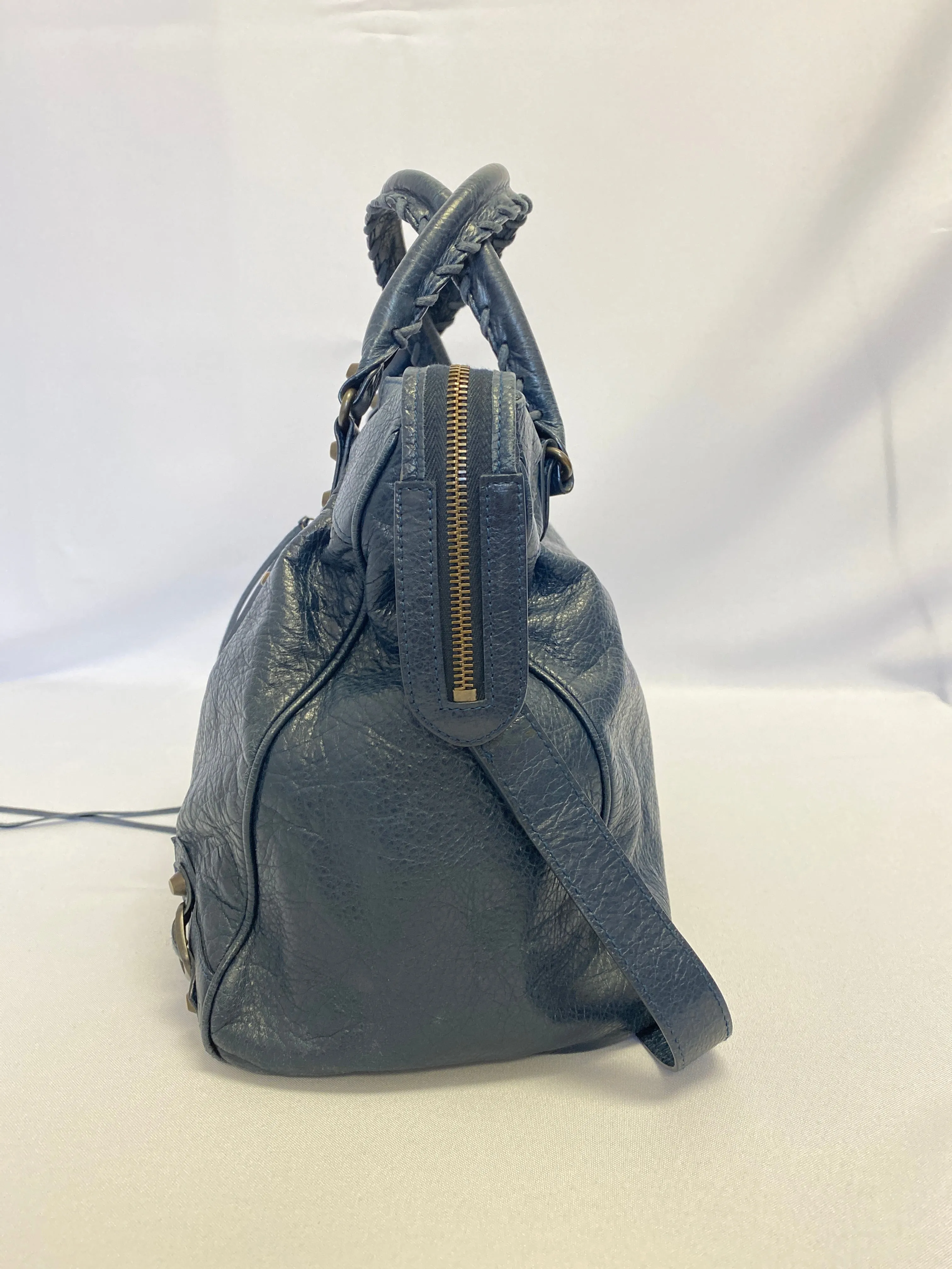 Balenciaga Classic City Purse in Navy