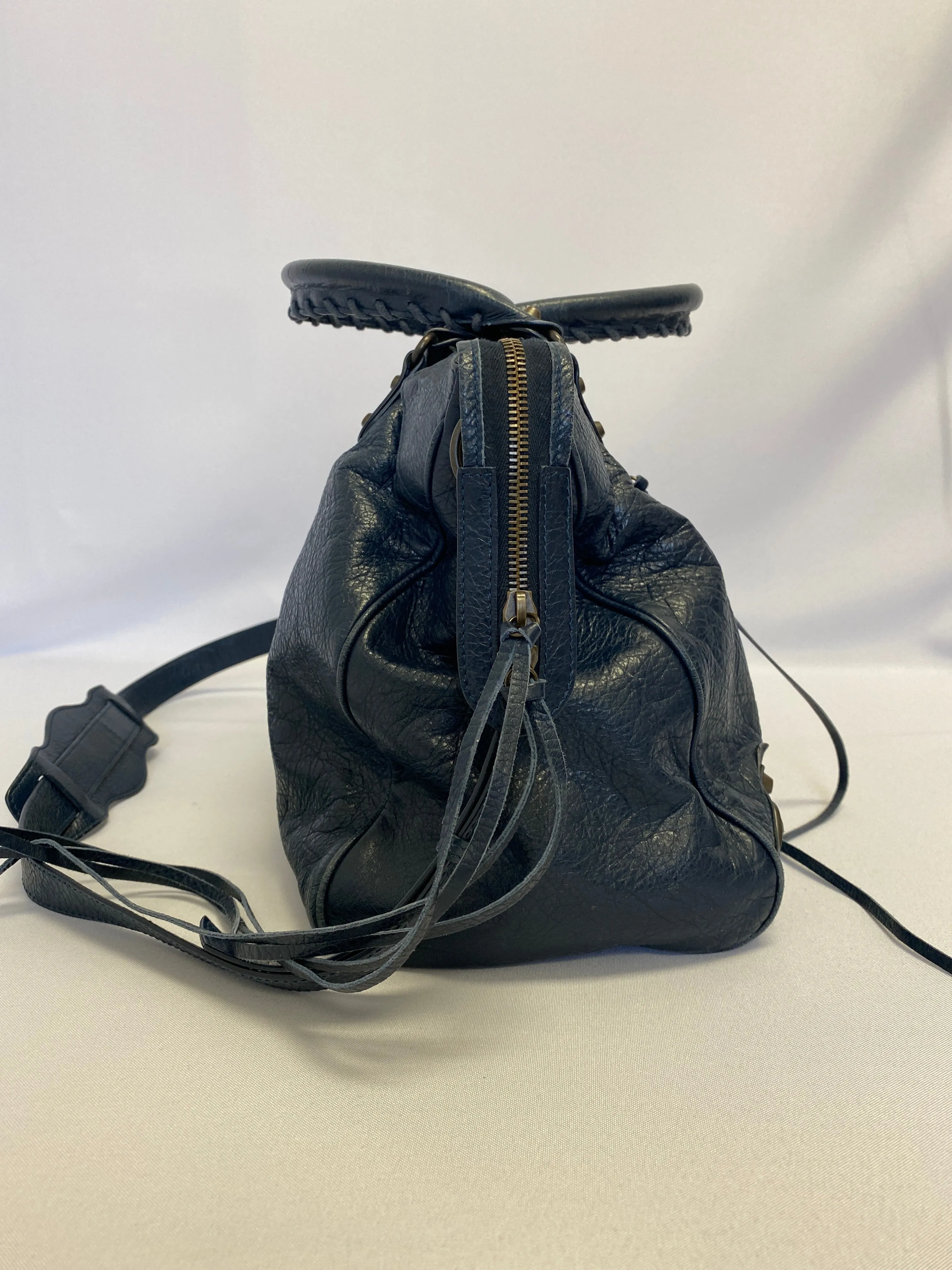 Balenciaga Classic City Purse in Navy