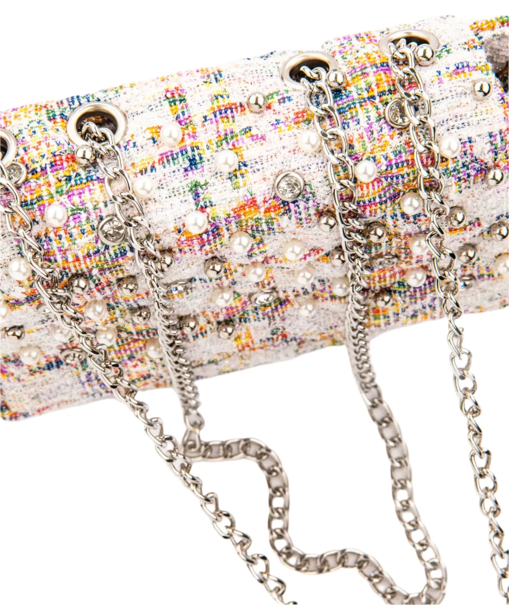 Bari Lynn Bag Pearl Jewelled Tweed