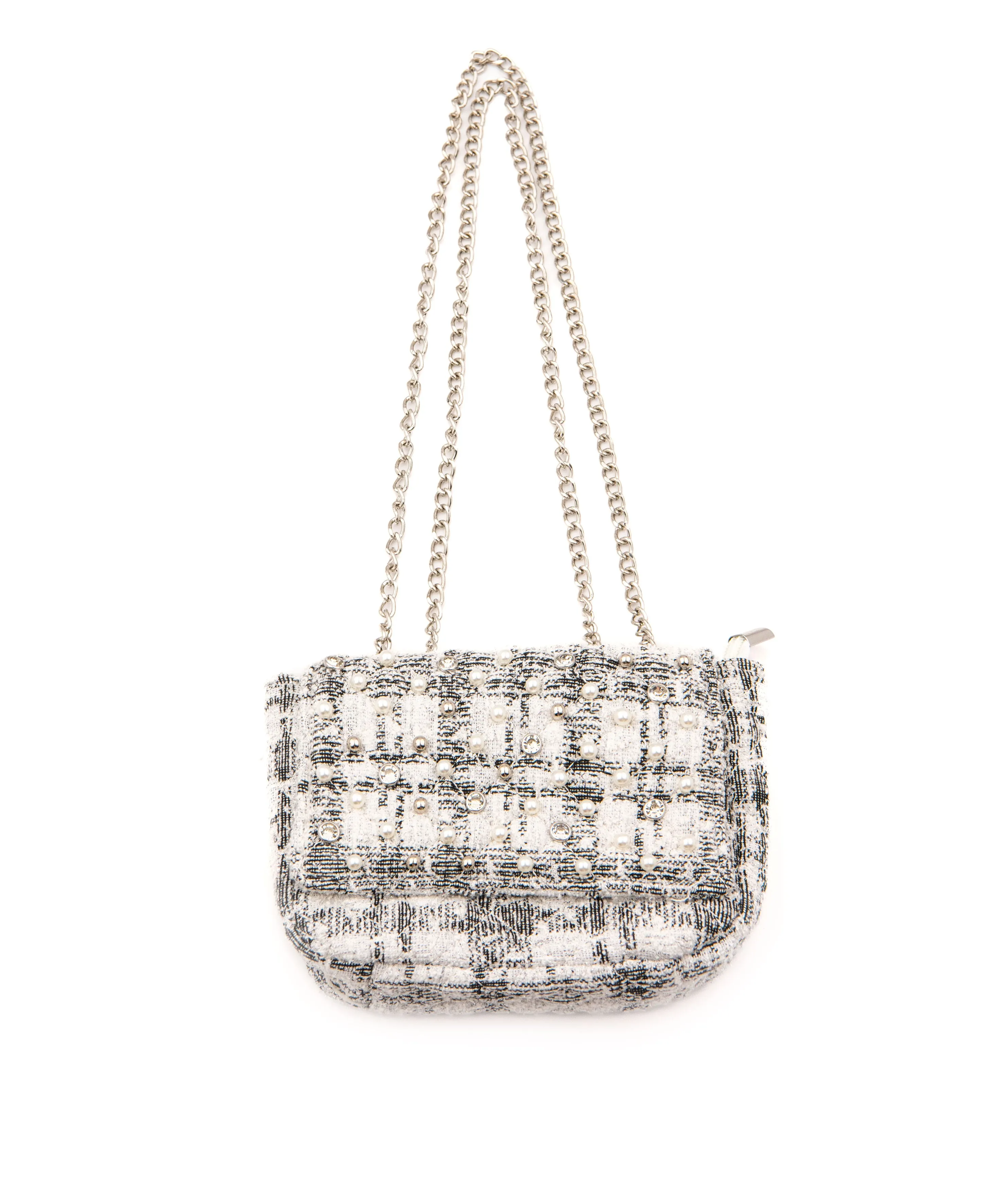 Bari Lynn Bag Pearl Jewelled Tweed