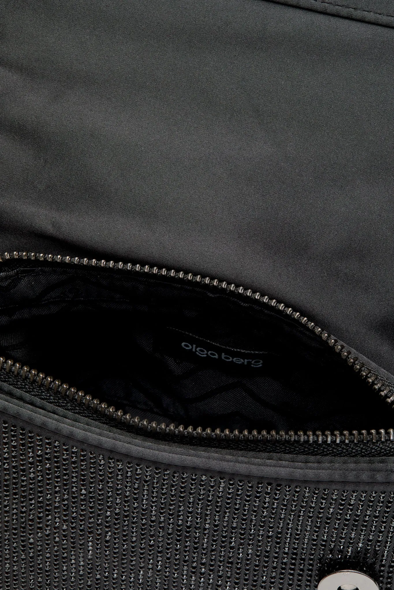 Black Alinta Hotfix Top Handle Bag