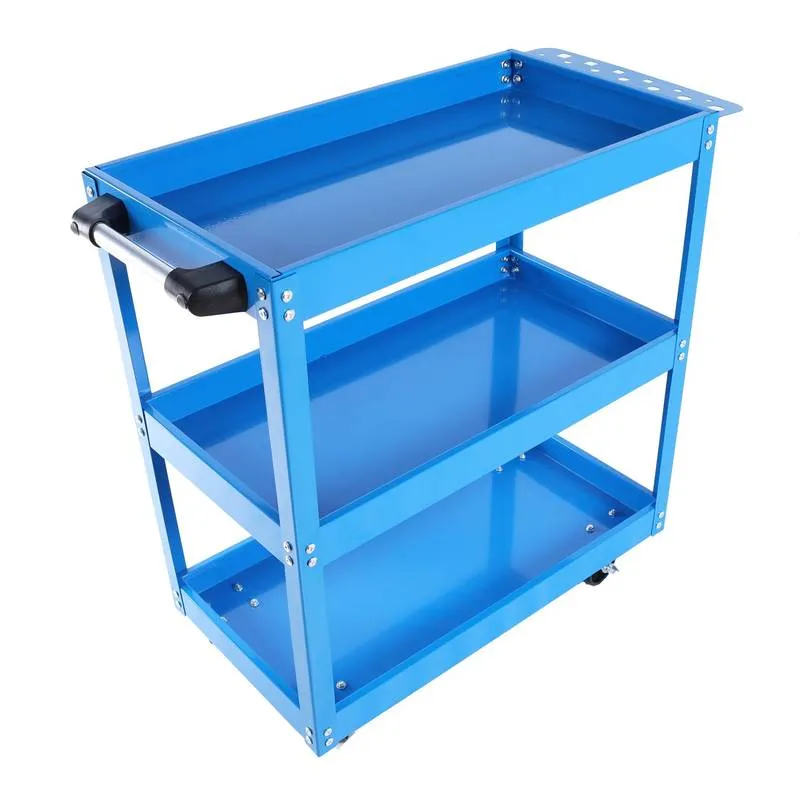 Blue Rolling Tool Cart - Heavy Duty & Lockable!