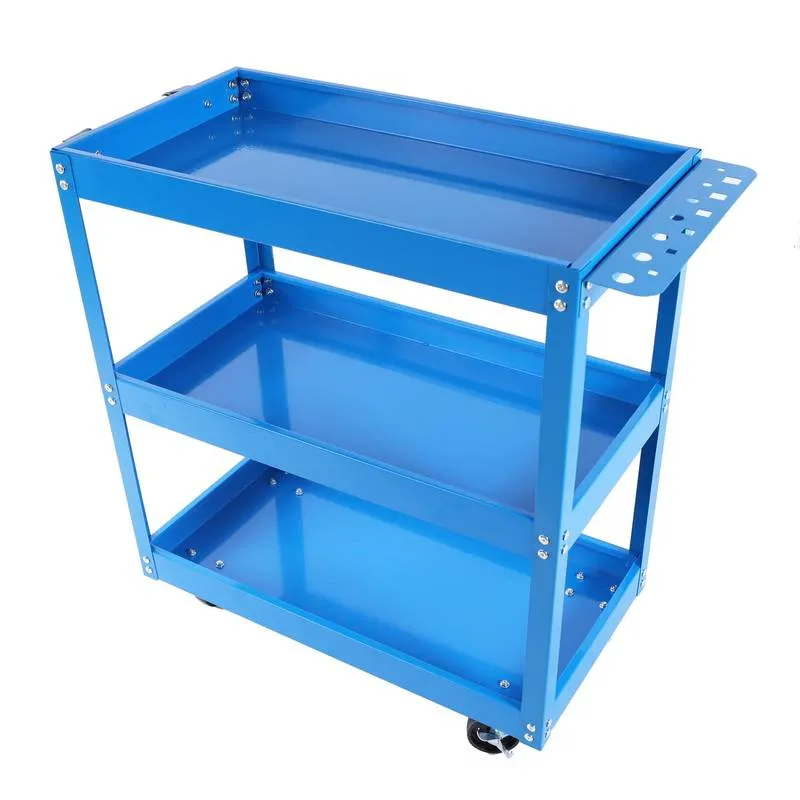Blue Rolling Tool Cart - Heavy Duty & Lockable!