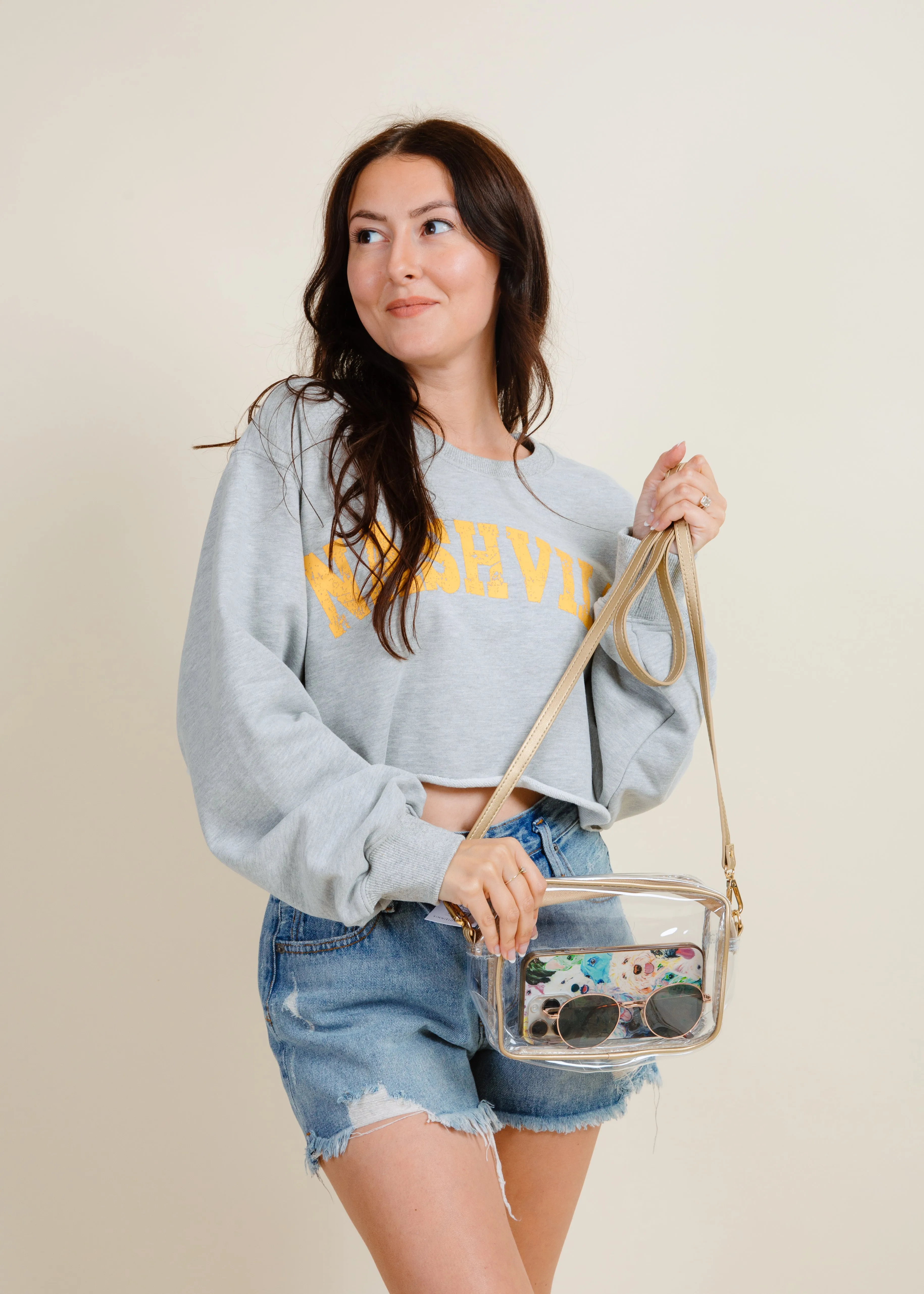 Bridget Clear Purse - Gold