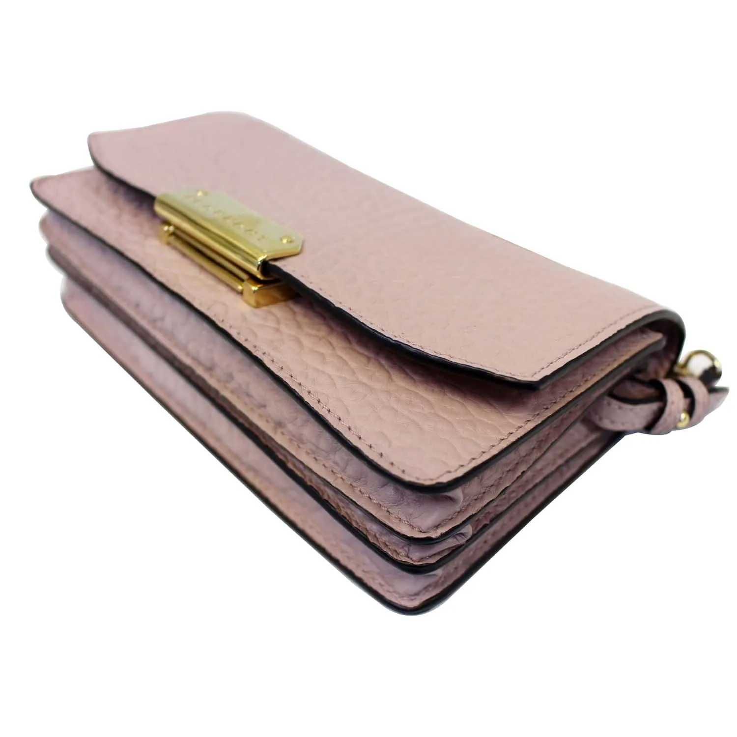 BURBERRY Signature Grain Madison Small Clutch Bag