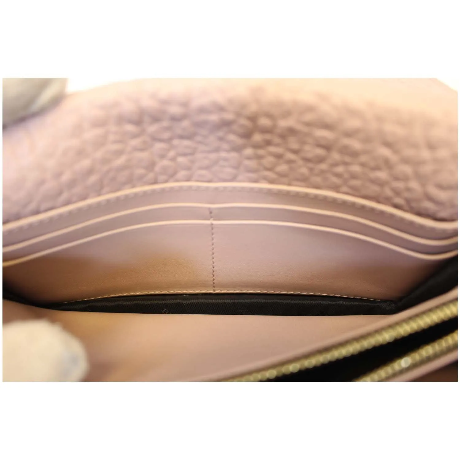 BURBERRY Signature Grain Madison Small Clutch Bag