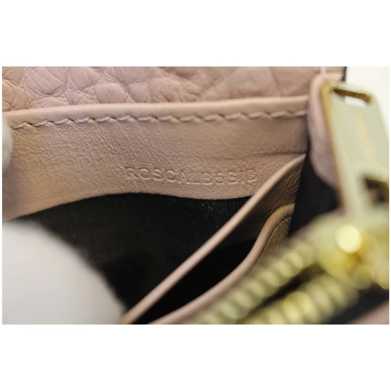 BURBERRY Signature Grain Madison Small Clutch Bag