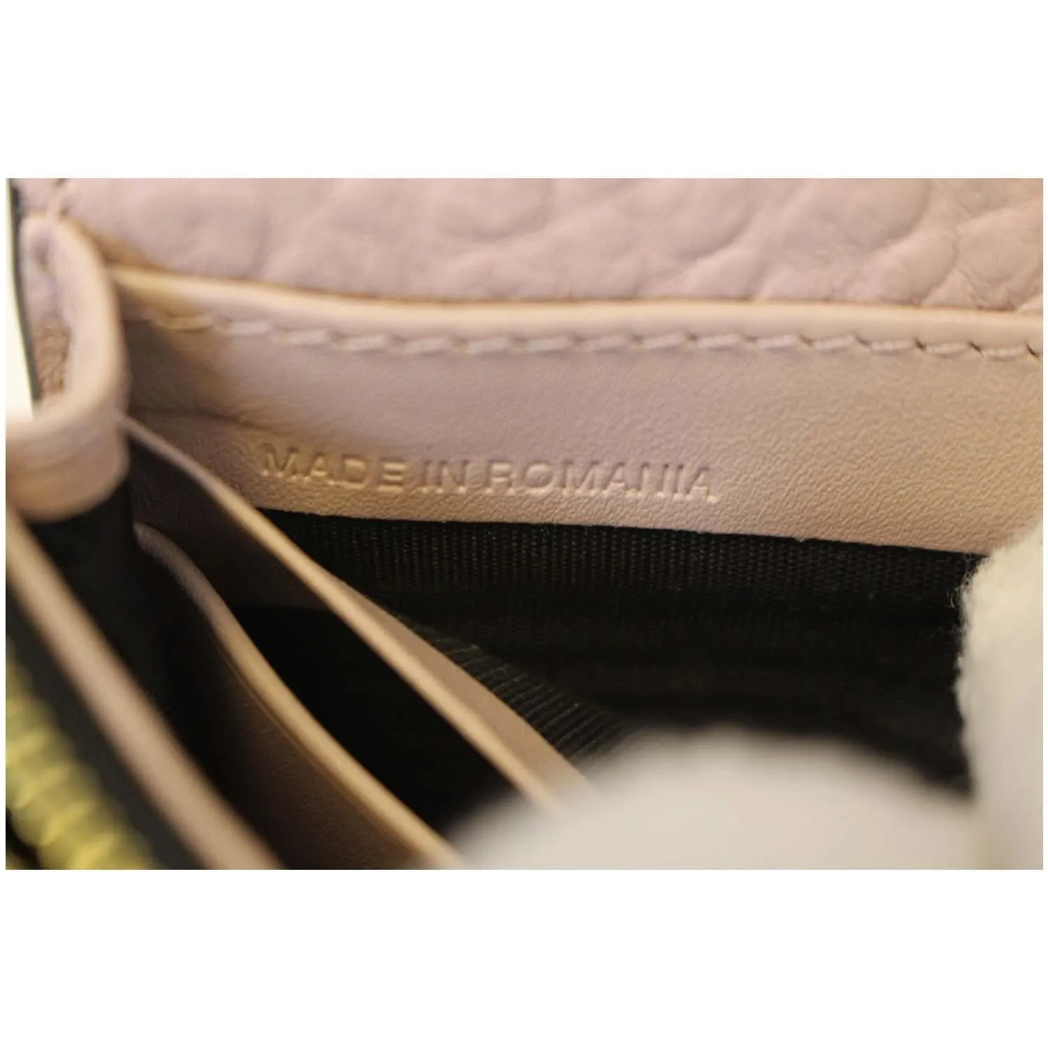 BURBERRY Signature Grain Madison Small Clutch Bag