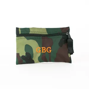 Camo Flat Zip Pouch