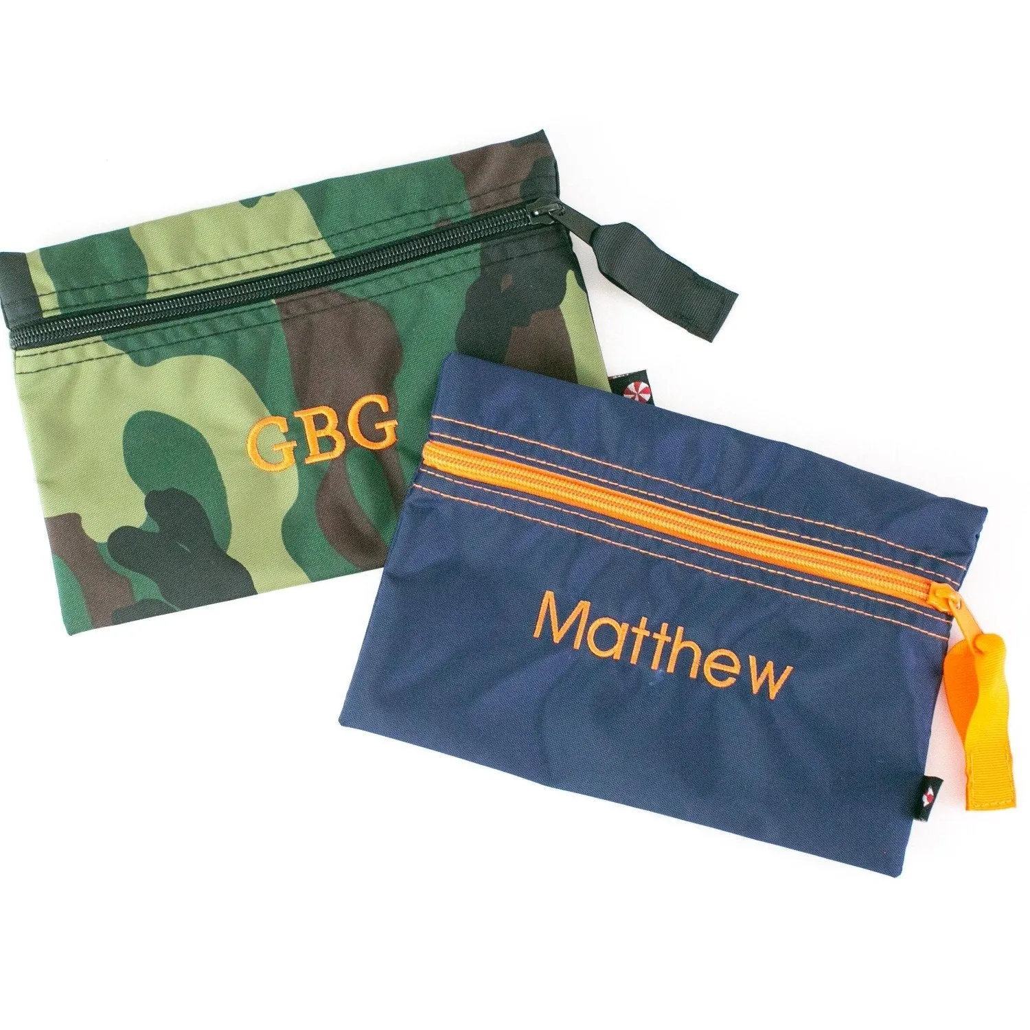 Camo Flat Zip Pouch