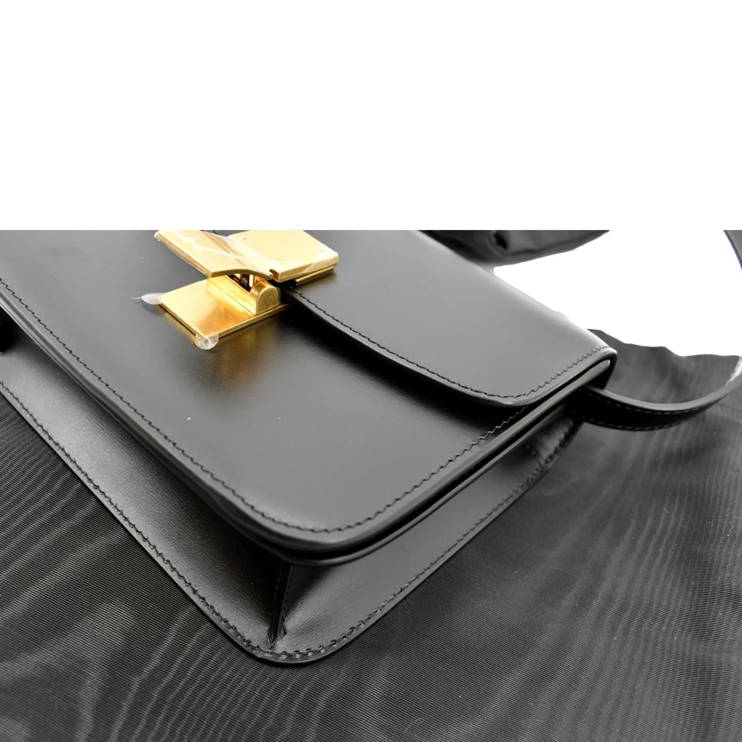 CELINE Classic Box Calfskin Leather Crossbody Bag Black