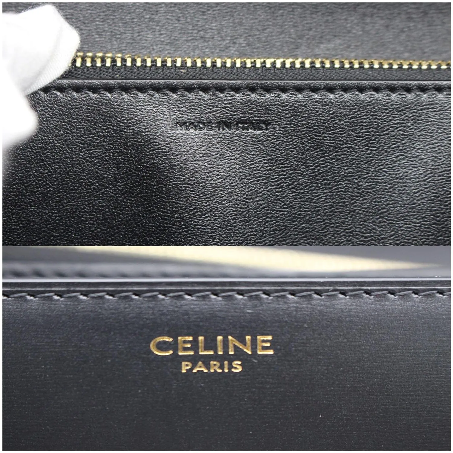 CELINE Classic Box Medium Calfskin Leather Crossbody Bag Black - 10% OFF