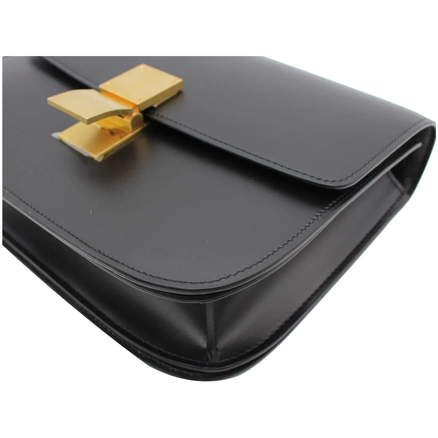 CELINE Classic Box Medium Calfskin Leather Crossbody Bag Black - 10% OFF