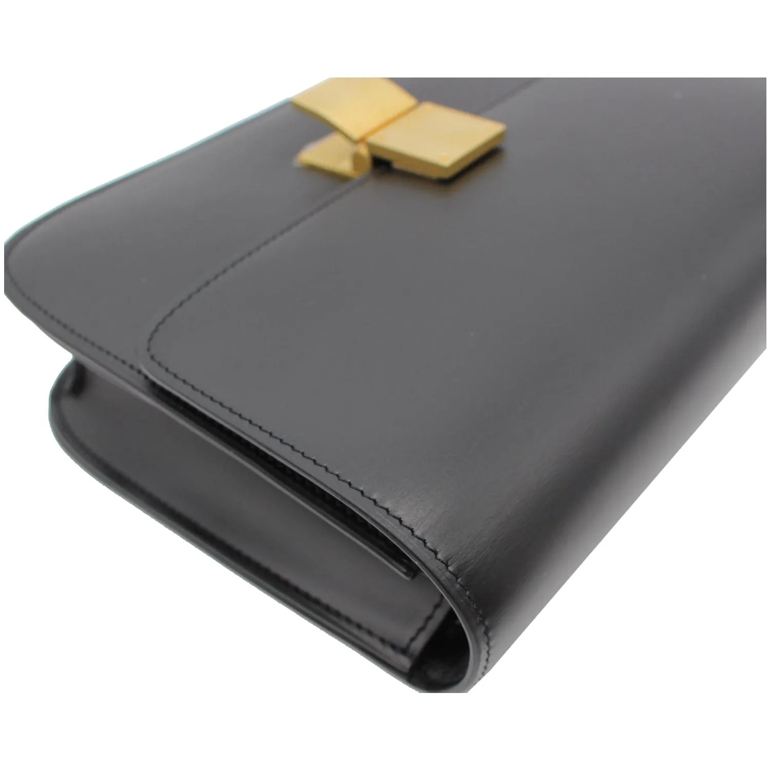 CELINE Classic Box Medium Calfskin Leather Crossbody Bag Black - 10% OFF