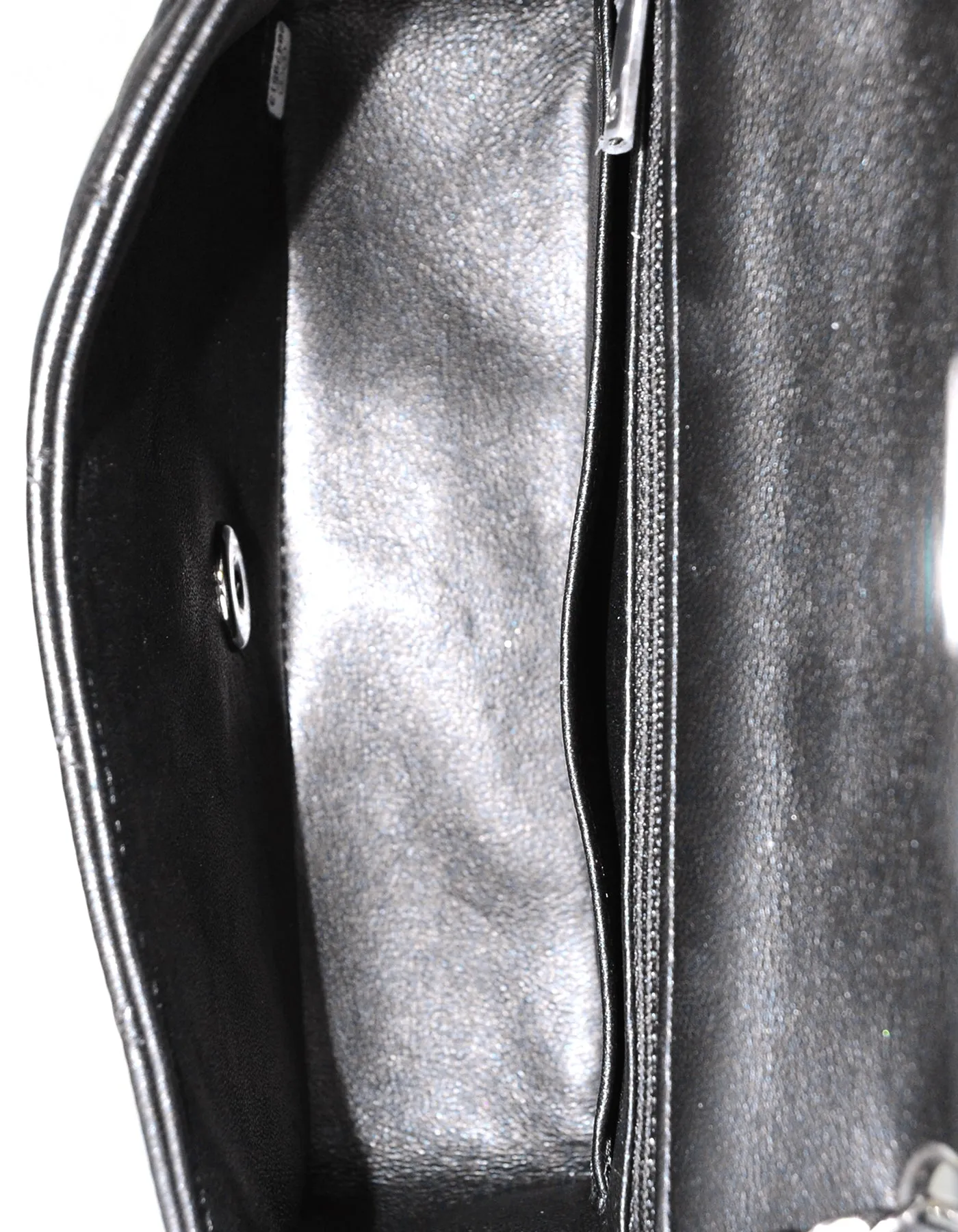 Chanel '19 Black Lambskin Mini Rectangular Classic Flap Bag