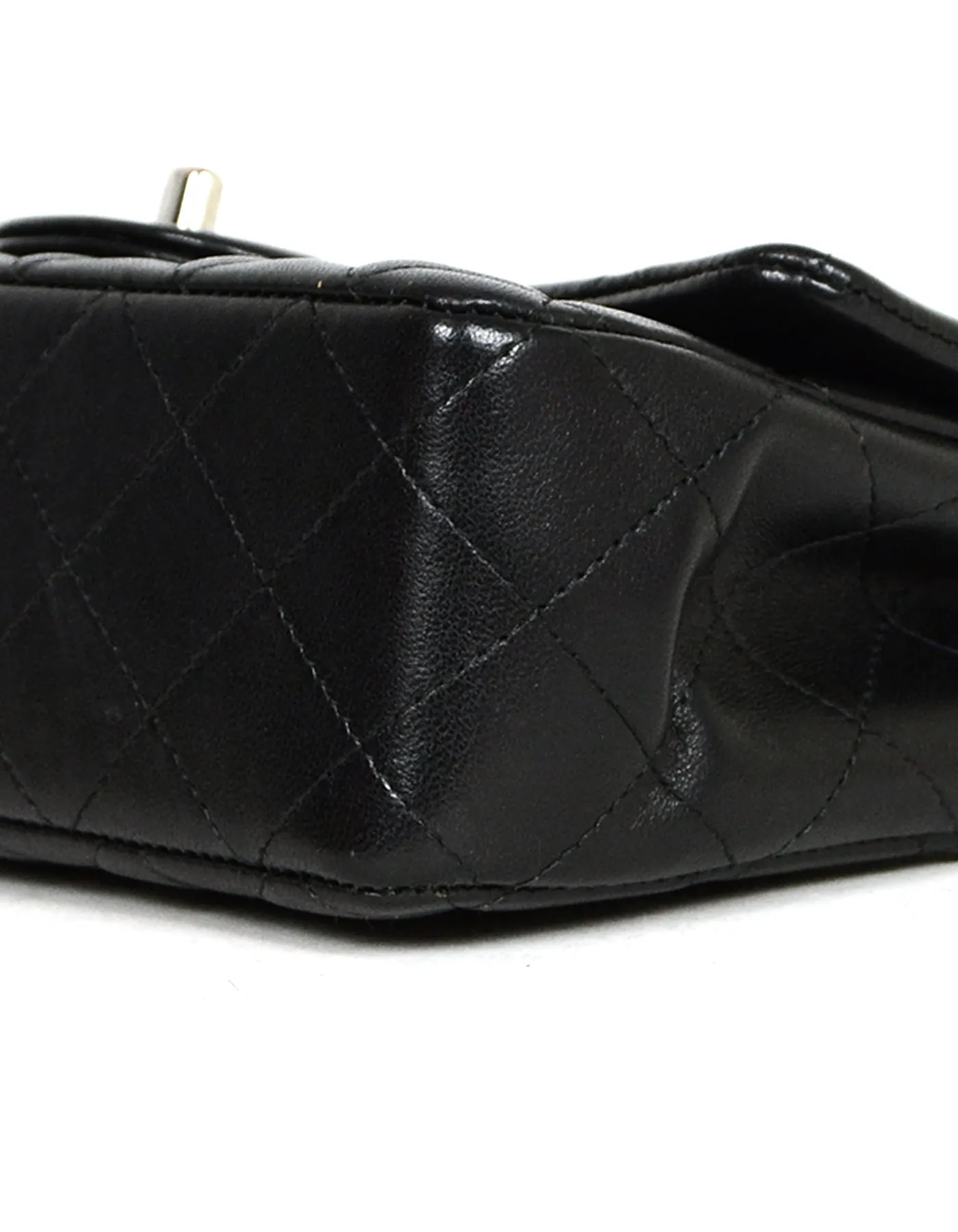 Chanel '19 Black Lambskin Mini Rectangular Classic Flap Bag