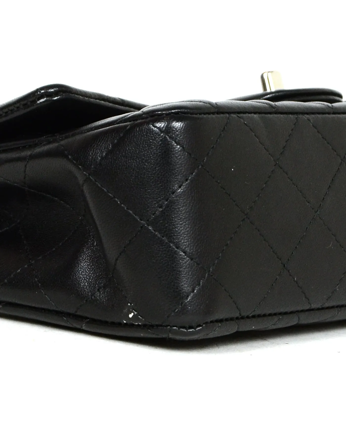 Chanel '19 Black Lambskin Mini Rectangular Classic Flap Bag