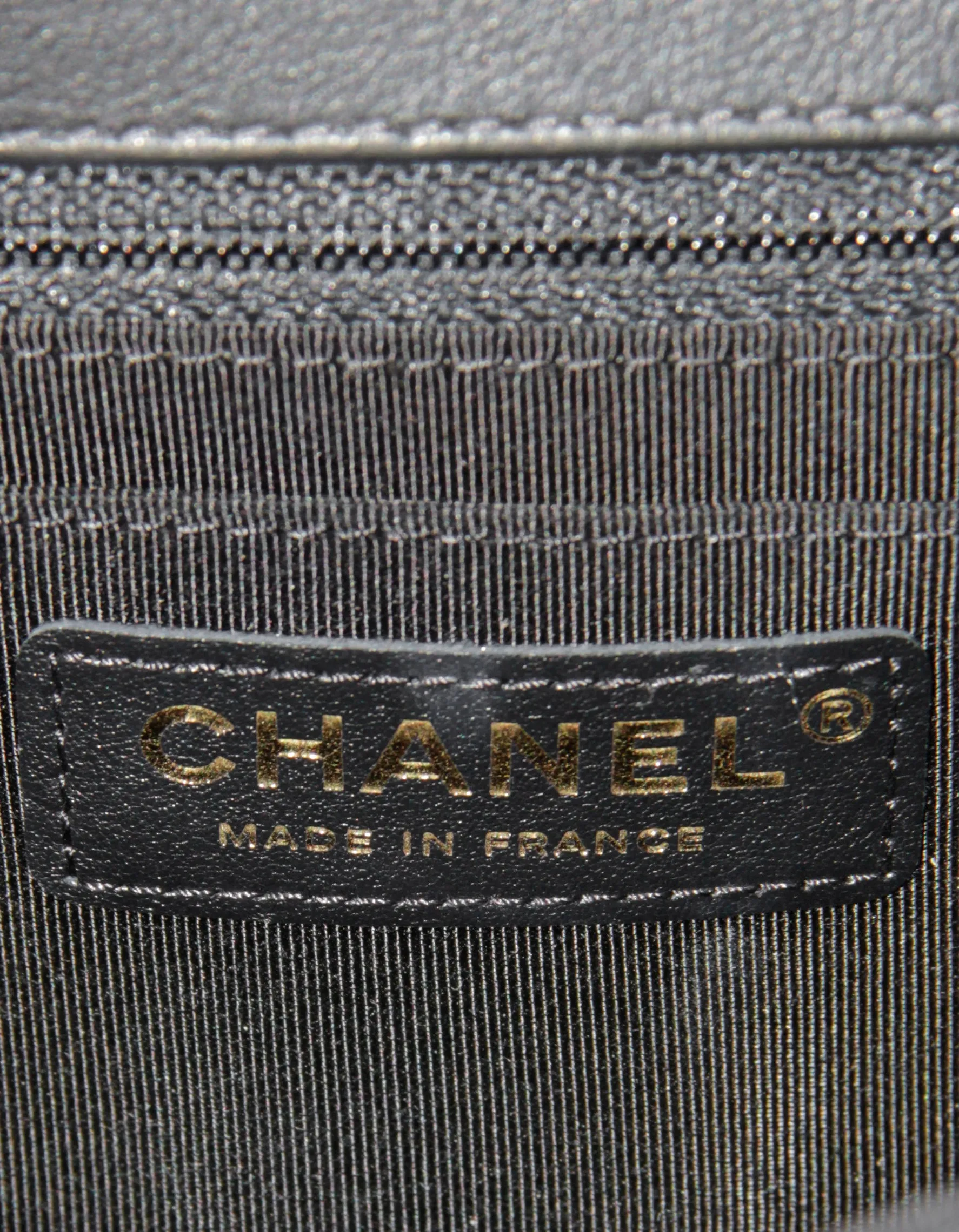 Chanel Black Lambskin Chevron Mini Statement Flap Bag