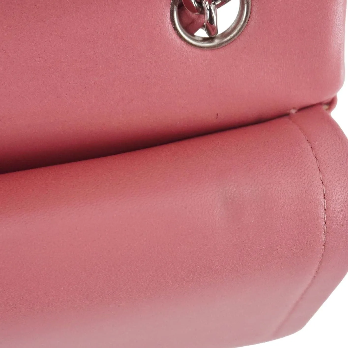 CHANEL Classic Double Flap Jumbo Quilted Leather Crossbody Bag Pink