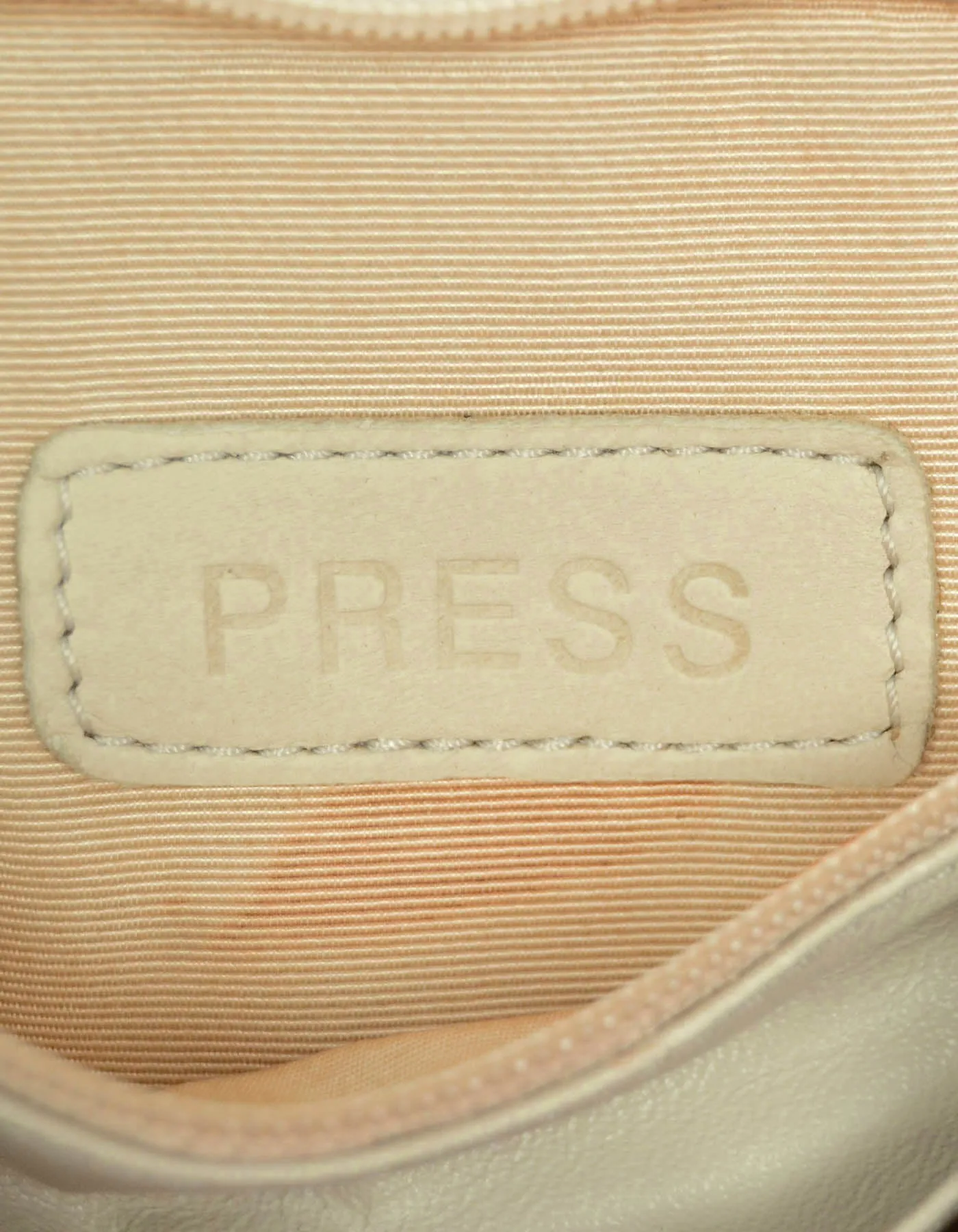 Chanel Cream Crumpled Patent Quilted Single Flap Jumbo Classic Bag
