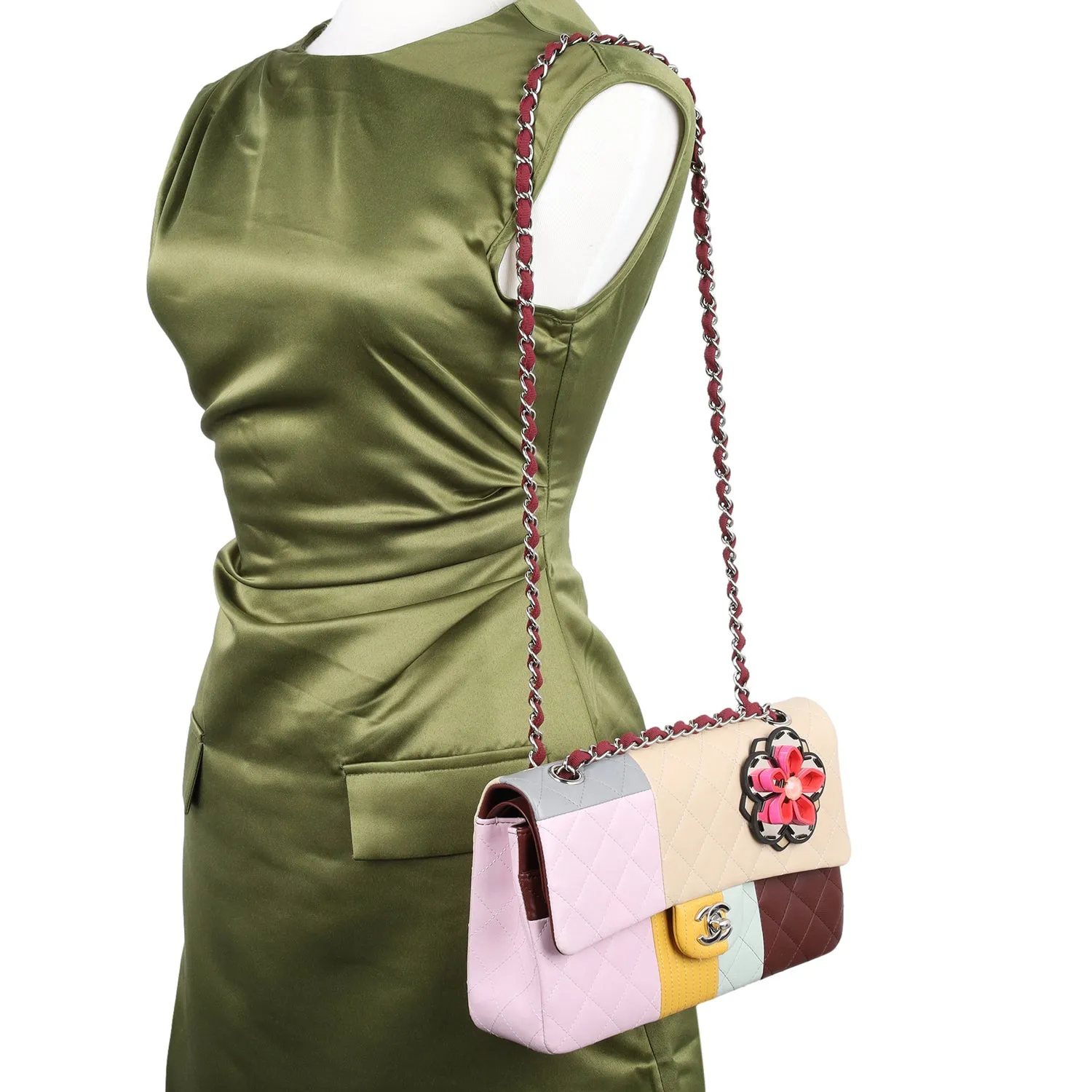 Chanel Multicolor CC Double Flap Medium Bag