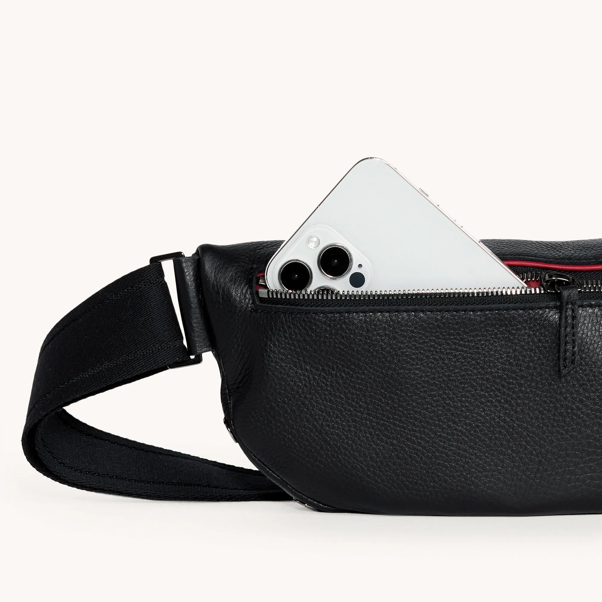 Charles Crossbody | Black/Gunmetal | Med