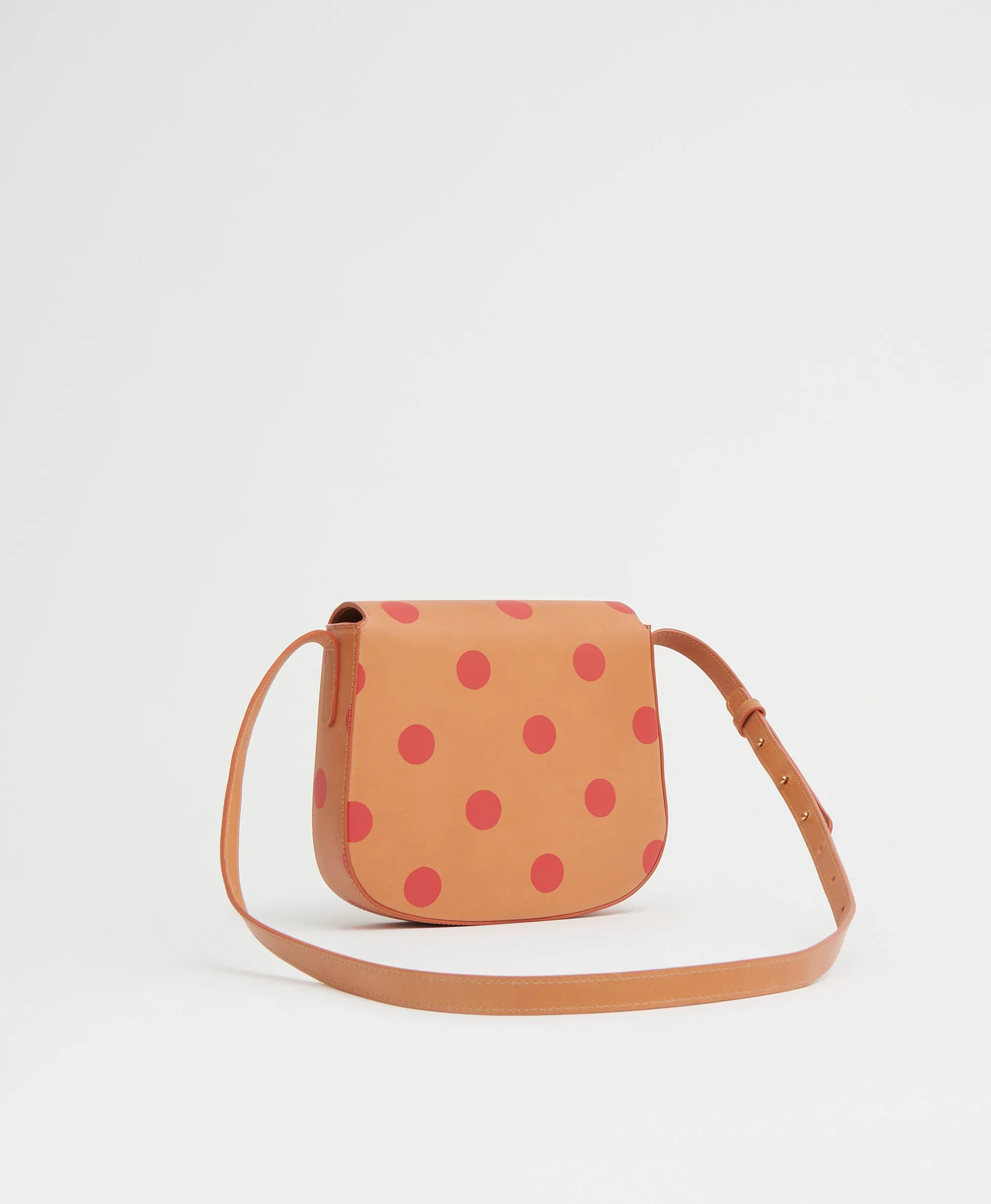 Classic Crossbody - Polka Dot - Cammello / Flamma Polka Dot