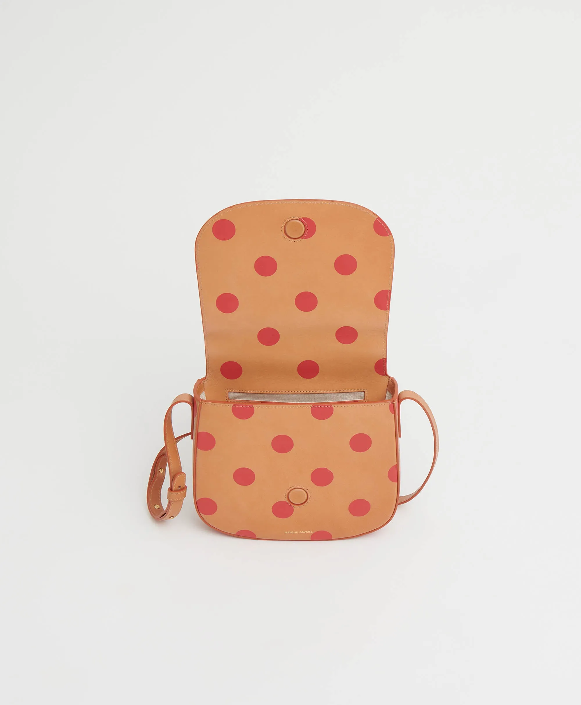 Classic Crossbody - Polka Dot - Cammello / Flamma Polka Dot